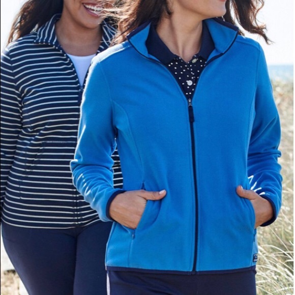 LL Bean Soft Brushed Fleece ZIP - Women’s S Blue - Picture 5 of 5